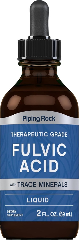 Piping Rock נוזל Fulvic Acid Drops | 2 floz | with Trace מינרלים | Ionic Supplement