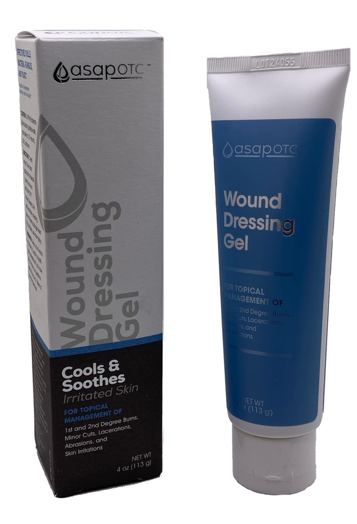 ASAP OTC Wound Dressing Gel by American Biotech Labs | SilverSol Ag₄O₄ 24 ppm Healing & Soothing Gel | 4 Oz
