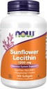 NOW Foods Supplements, Sunflower Lecithin 1200 mg with Phosphatidyl Choline, 100 Softgels