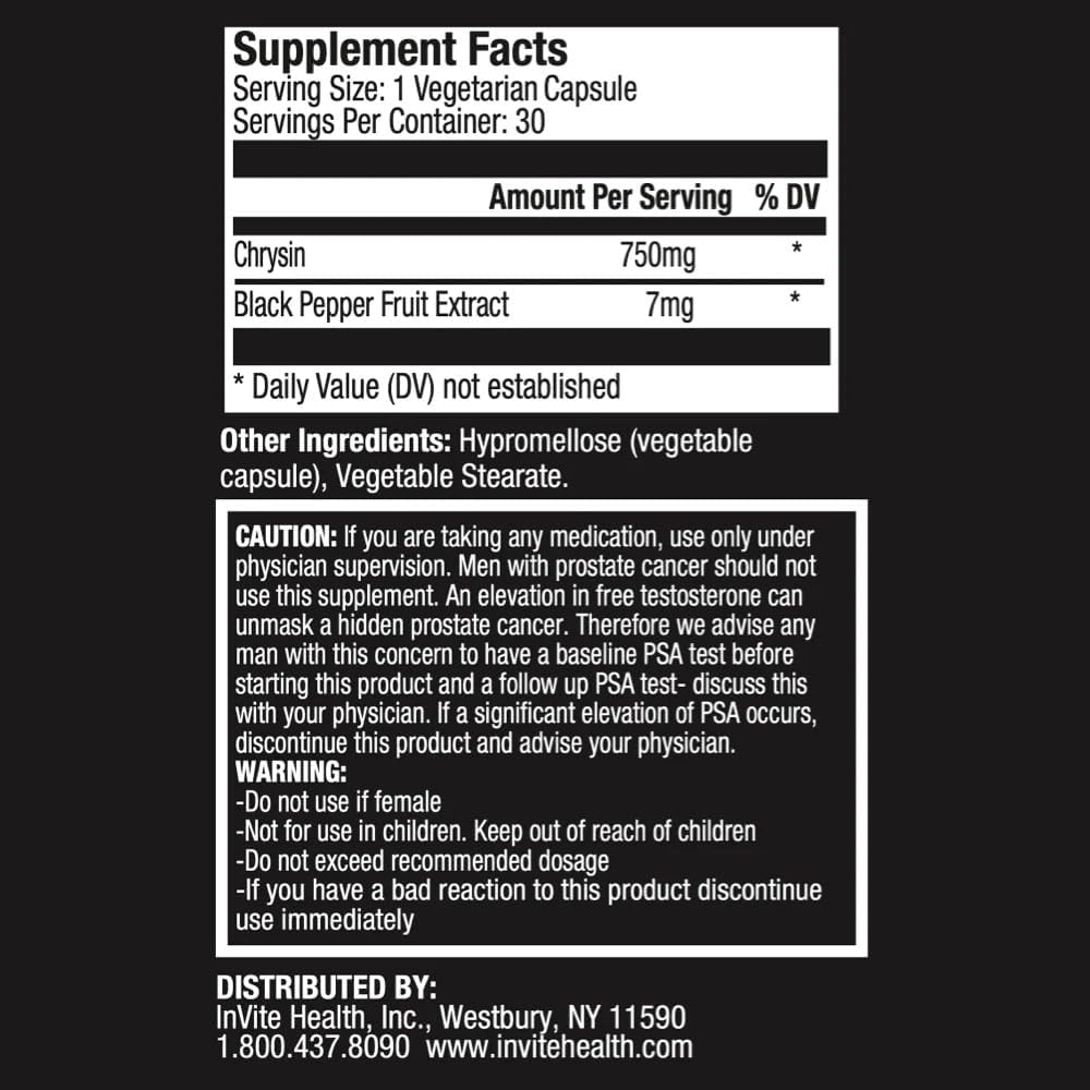 Invite Health Masculine Hx, Supporto nutrizionale per l'equilibrio ormonale maschile, 30 capsule vegetariane