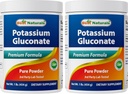 Best Naturals Potassium Gluconate 1lb Powder (1 LB (Pack of 2))