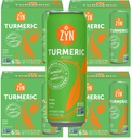 ZYN Turmeric Wellness Drink (24 Pack), Mango Lychee ochucené kurkumin nápoj s černým pepřem, bez přidaného cukru, Nízký karb & Nízké kalorické nápoje, Čistá alternativa