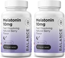 Balancebreens Melatonin 10mg Fast-Dissolve, 120 Tablets – Natural sleep Aid for Restful nights, Drug-Free Support for restation and Tranquility