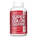 Health Plus Super Colon Cleanse 120 Day Supply of Gentle Gut Cleanse Detox, Psyllium Husk, Probiotics for Constipation Relief & Digestive Support, 480 Capsules