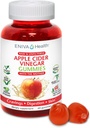 Eniva Health Apple Cider Vinegar Gur Gummy Vitamins 60 Ct USDA Organic ACV Vegan Gluten Pulsuz G12 Ana B9 B12 Beetroot Pomegranate Energy Curb Cravings Detox Cleanse Immunity