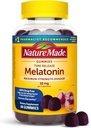 Natur Lavet tidsfrigørelse Melatonin Gummies 10mg per servering, Maksimal styrke Dosering Sovehjælp til voksne, 100% narkotika fri, 60 Gummies, 30 dages forsyning
