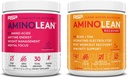 RSP NUTRITION AminoLean Pre Workout Energy (Frut Punch 30 Servings) cu AminoLean de recuperare post antrenament Boost (Blood Orange 30 Servings)