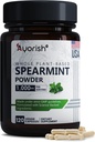 Spearmint Kapsule 1000mg - Spearmint listy na Gut Cleanse & Digestive Support - Mentha Spicata Supplement - Non GMO, Gluten Free - 120 grófov