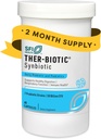 SFI Health Klaire Labs Ther-Biotic Synbiotic Prebiotics & Probiotics for Women & Men - Daily Probiotic with Low FODMAP Prebiotic - Gut, Immuun, Respiratory & Dispatible Health Support (60 Capsules)