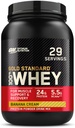 Optimum Nutrition Gold Standard 100% sūkalu olbaltumvielu pulveris, Banana Cream, 2 mārciņa (iepakojums May Vary)