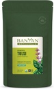 Banyan Botanicals Tulsi Powder - Organic Tulsi - Holy Basil (Ocimal Sactum) - Ayurvedic Adaptogen for Healthy Lung Function and Peaceful Well- Being és * - ½ lb. - Non-GMO Sustainable Sourced Vegan