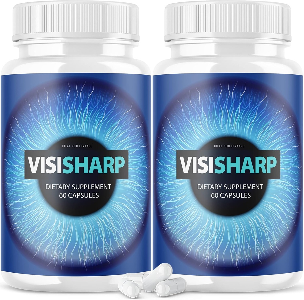 (2 Pack) Visisharp Advanced Eye Health Formule pro oční pilulky Visi Sharp Dodatek (120 Kapsle)