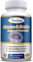 Neuro & Cerebro Coidado, Extra Strength Brain Supplement for Memory, Focus, & Clarity - Impulsar a función de memoria, niveis de intelixencia e foco, Premium Brain Health Supplement para homes e mulleres, 60 cápsulas