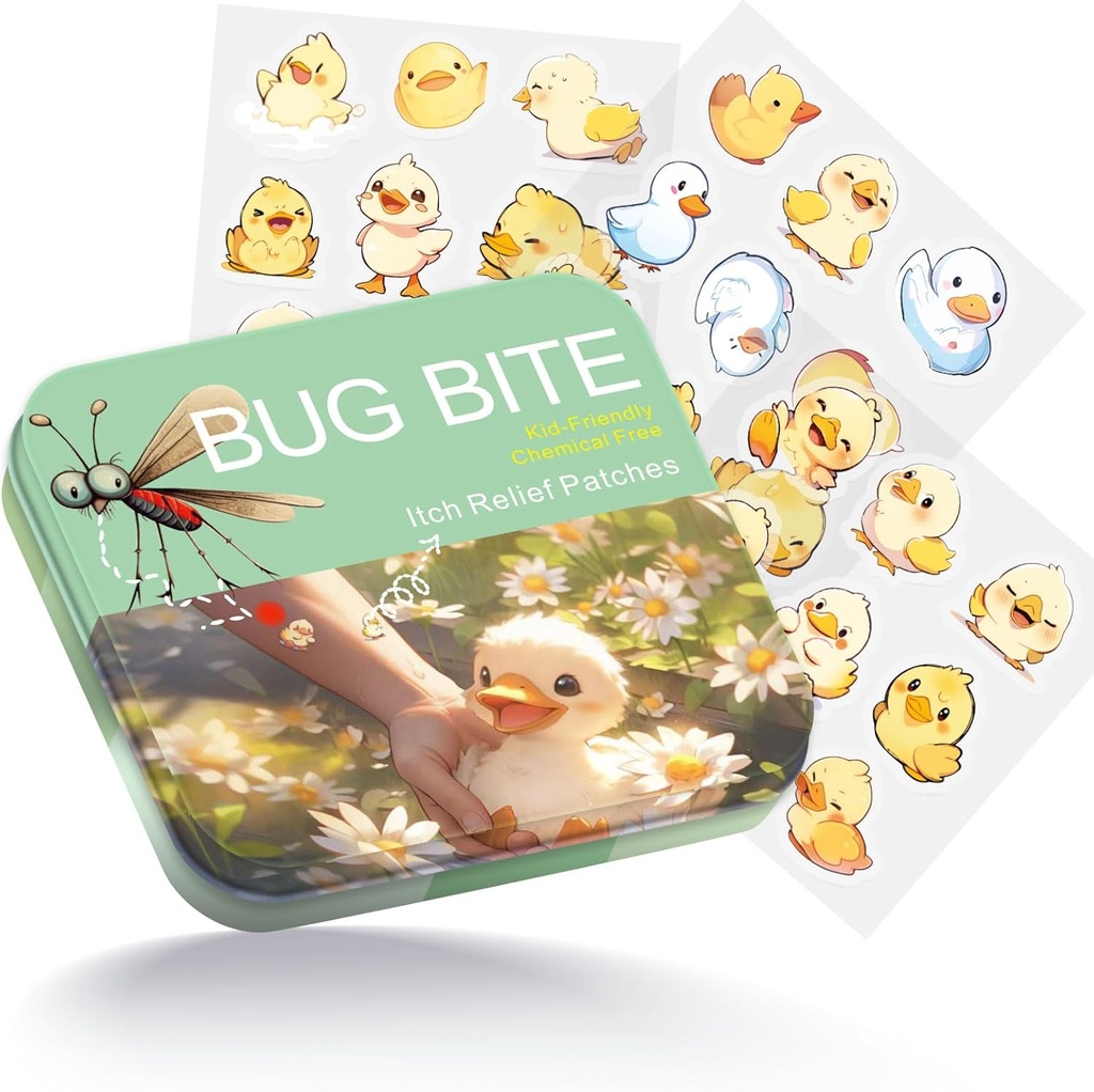 Bug Bite Itch Relief Patches 54 Count, Cute Duck Hydrocolloid Patches erinevatele inimrühmadele, Travel Essentials Itch Mosquito Relief erinevatele inimrühmadele
