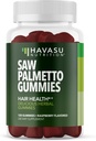 Saw Palmetto meestele Gummies - DHT Blockeri lisa juuste tervise ja meeste mustrilise kiilaspäisuse jaoks - 120 Count - toetab peanahka ja eesnäärme heaolu - Vaarikamaitse - Vegan, mitte-GMO, 2 kuu pakkumine