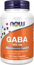 Nyní Potraviny doplňky, GABA (gama- aminobutyrická kyselina) 500 mg + B-6, přírodní neurotransmiter *, 100 Veg Kapsle