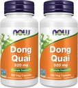 NOW Supplements, Dong Quai (Angelica sinensis) 520 mg, Podpora ženskam*, 100 Veg kapsul (Pack po 2)