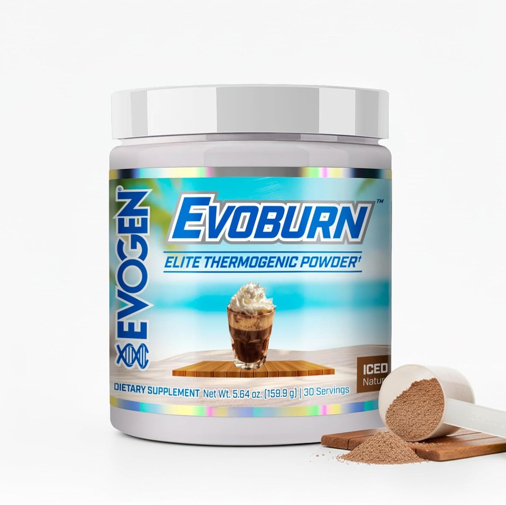 Evogen Evoburn - termogenní spalovač tuků pro muže a ženy 124; Energie, Focus, & Appetite Control 124; Advanced Metabolismus Booster Fat Burner Formule s MitoBurn & Caffeine 124; Iced Mocha Coffee 124; 30 Servings