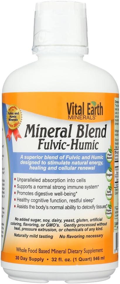 Minerais vitais da Terra Fulvic Humic Blend 32 oz ( 8 Pack )