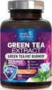 Green Tea Extract Pills - Doğal Enerji için %98 Standartlaştırılmış EGCG 1300 mg 3X Güç - Kalp ve Antioksi Sağlığı Herbal & Immune Support Supplement Polyols & Catechins - 120 Capsules