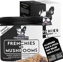Mushroom Supplement per cani – Turchia Tail Mushroom per Dog Immune Support, Digestione, Allergies & Longevity con Omega3 & Turmeric | per cani Lumps e Bumps | French Bulldog Ottimizzato