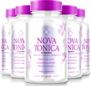 5 Pack) Cápsulas de NovaTonica, Nova Tonica para apoiar naturalmente a pel sa e dourada, Suplemento adicional para a hidratación, pílulas de vitamina mellora da pel, Nova Tonic revisións (300 cápsulas)