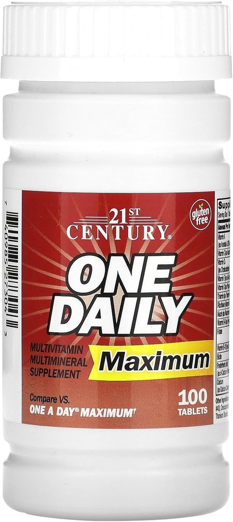 21 Century One Daily, maksimum, 100 tabletek