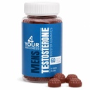 Testosterone Gummies for Men - Supports Energy, Stamina & Vitality - Tongkat Ali, Horny Goat Weed, Maca, Ashwagandha, Fenugreek, Tribulus - Vegan, Gluten-Free - 30 Day Supply, 60 Count