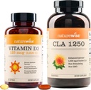 NatureWise Vitamiin D3 5000iu (125 mcg) 1 aasta pakkumine CLA 1250 Natural Exercise Enhancement