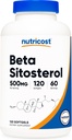 营养成本 Beta Sitosterol 120 软胶,500毫克-非GMO,Gluten免费补充,60种服务
