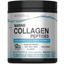 NeoCell Marine Collagen Peptides Powder | 7 oz | Unflavored Supplement | with Vitamin C and MSM | Plus Hyaluronic Acid | Prebiotic Fiber Beauty Blend | Hair, Skin, & Nails | for Women and Men