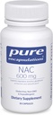 純粋なカプセル封入NAC 600mg - 肺の健康のためのN-アセチルCysteine NACサプリメント & 免疫サポート, 肝臓サポート&抗酸化剤* - フリーフォームN-アセチル-L-Cysteine - 30カプセル