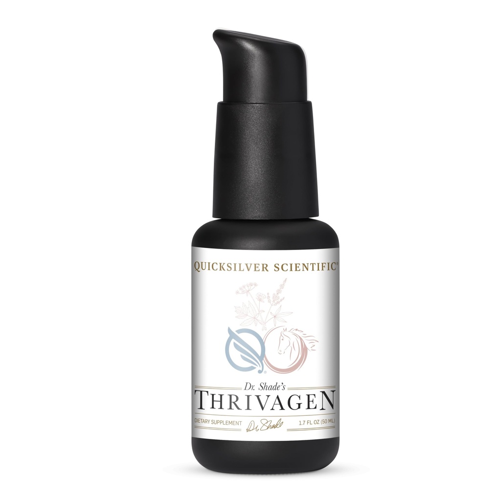 Quicksilver Scientific Thrivagen - Women's Health Supplement with 15 Energy, Hormone Balance & Adrenal Support Botanicals - Adaptogenic Herbs with Shatavari, Rhodiola & Maca Root (1.7oz / 50ml)