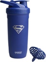 Smartshake DC COMICS Reforce 无锡 蛋白质 摇摆瓶 900 ml | 30 oz - 防漏螺丝上 Lid - BPA Free - Unisex - 非绝缘 - 超人 Logo