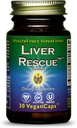 HealthForce SuperFoods Liver Rescue - Natural Liver Cleanse - med mjölk Thistle & Dandelion Root - Gluten-Free & Vegan - 30 kapslar
