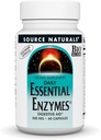 Zdroj Naturals Essential Enzymes 500mg Bio- Alligned Multiple Enzyme Doplněk Bylinné Defense for Digestion, Gas, Zácpa & Bloating Relief - Podporuje imunitní systém * - 60 Vegetariánské kapsle