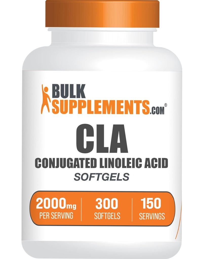 BulkSupplements.com Conjugated Linoleic Acid Softgels - CLA Supplements, CLA 2000mg, CLA Safflower Capsules, CLA Pills - 2 CLA Softgels per Serving, 150-Day Supply, 300 Softgels