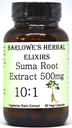 Barlowe Kräuter Elixiers Suma Root Extract Supplement | Pfaffia Paniculata | 10:1 Konzentrierter Extrakt | 500mg pro Kapsel | 60 Vegan Kapseln | Stearatefrei, Glas gefüttert, Additive-Free
