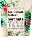 Santa Cruz Paleo Beef Isolate Protein Powder, Horchata, Rich in Collagen Peptides, Gluten Free, Keto, Sugar Free, Paleo, 20g Grass Fed Protein Por Serving, Low Calorie Clean Protein Powder, 1.11 Lbs