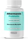 Akkermansia Muciniphilia Probiotic 500亿阿联酋促进古特健康、豁免、绿茶、铬、维生素D和维生素B12、60 Capsules