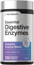Horbäach Essential Digestive Enzymes | 250 Capsules | Powerful Enzyme Blend for Men & Women | Non-GMO & Gluten Free Supplement