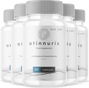 Rize labs Atinnuris Capsules, Dietary Supplement för att hjälpa lugna öronnörvar, stödja hälsosam hörsel, avancerade formelpiller - Pack med 5 (300 kapslar)