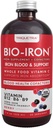 Líquid Iron suplementari Agency Certificat, Berry Flavor - Tots els menjars Vitaminats C A absorció i sang Edifici Btaminades - Metil B12, L-Mytilflofate & B6 - Suports de Irony - 7.