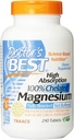 Dokter 's Best High Absorpsi Magnesium (100 Mg Elemental) - 240 ct (Paket 3)