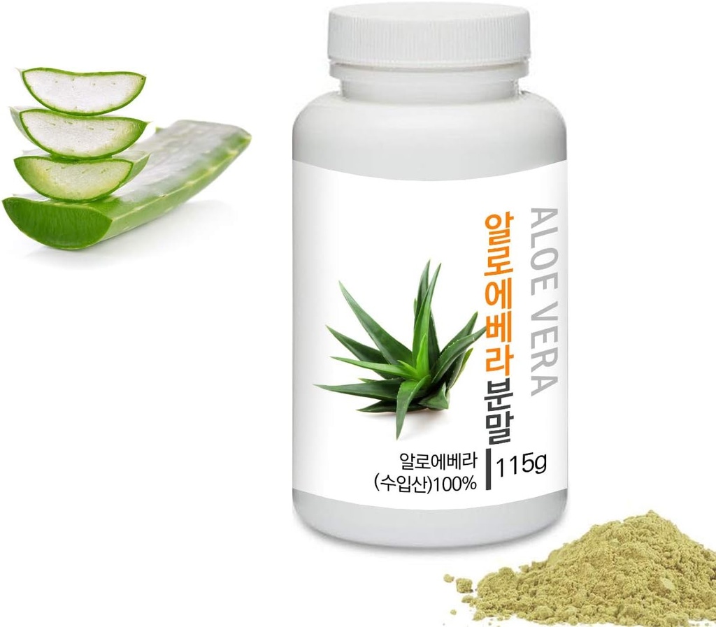 [Medicinal Herbal Powder] Polvere naturale dell'estratto di Aloe Vera del principe 프린스 농축 농축 분말 분말, 4.0oz / 115g (Aloe Vera/알로에베라)