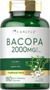 Carlyle Bacopa Monnieri Capsules | 180 Capsule | Gluten Free Supplement