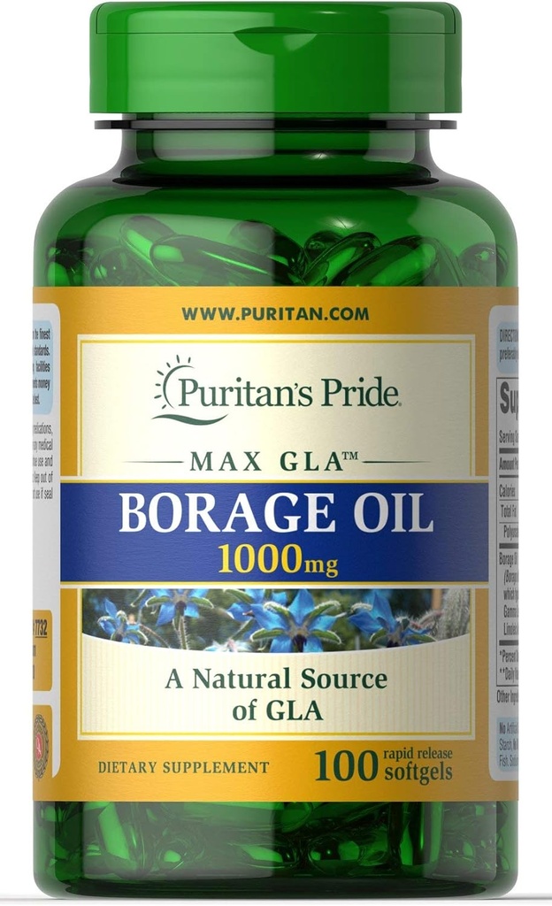 Puritans Pride Borage Oil, 1 grama
