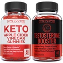 Atlantis Nutrition Keto Apple Cider Vinegar 60 Gummies + Testosterone Booster 2-Pack (120 Gummies)