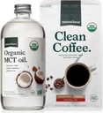 Natural Force Organic Ground Clean Coffee + Organic MCT Oil Bundle  год. 100% Pure Coconut MCTs & Mold & Myconologist Free Coffee . . . . . . .